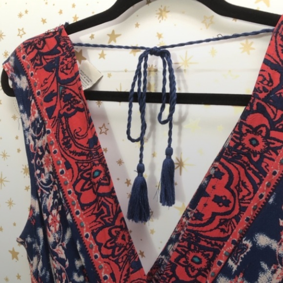 Flying Tomato Cross Over Paisley & Floral Dress - Picture 14 of 15